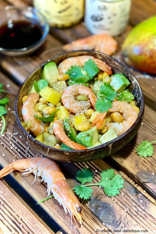 salade lupin edamame