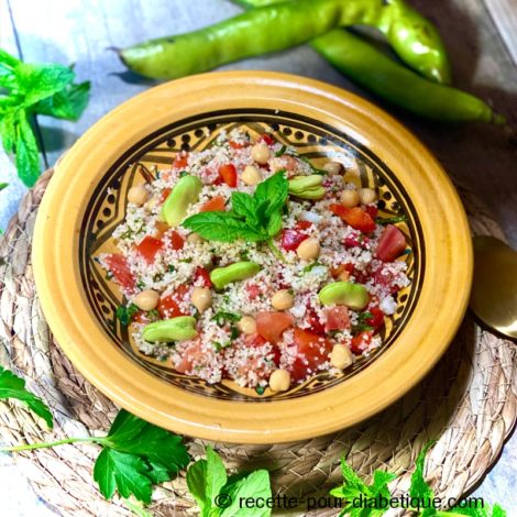 Taboulé IG Bas au Couscous d'orge