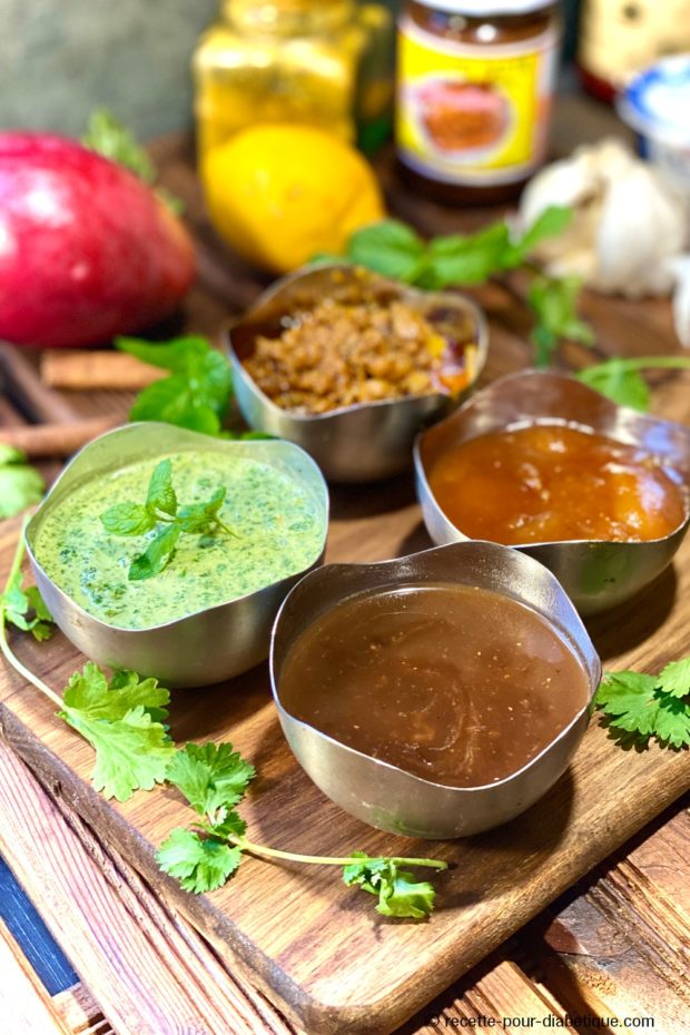 Sauces indiennes comme au Restaurant