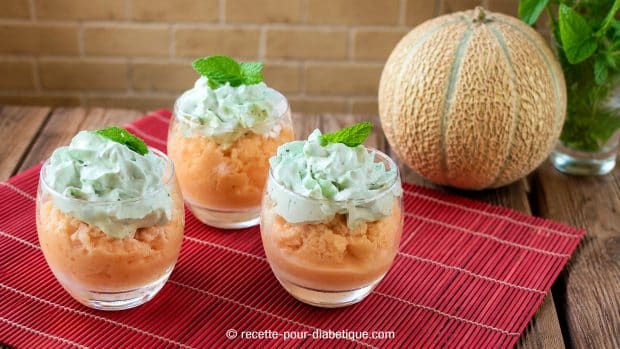 glace melon sans sucre