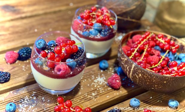 panna cotta à la noix de coco