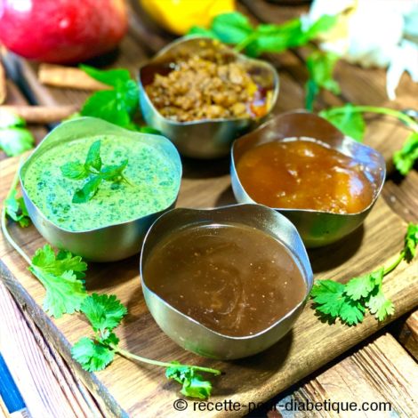 Sauces indiennes comme au Restaurant