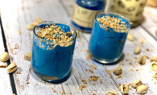 dessert spiruline bleu