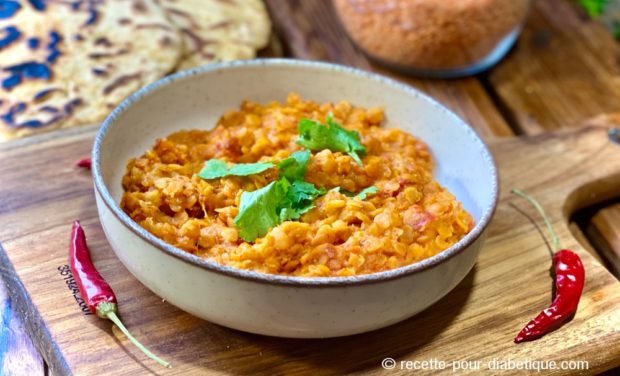 dahl curry de lentilles