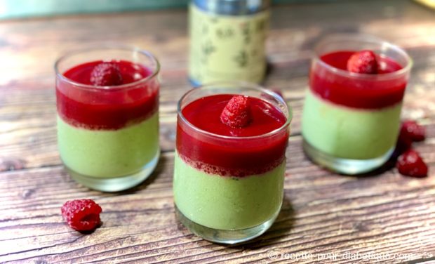 panna cotta thé matcha vert