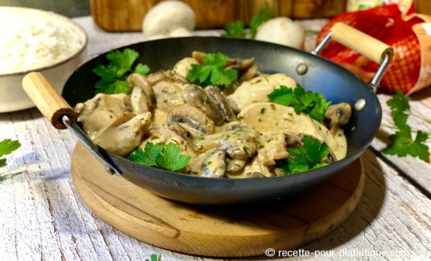 poulet sauce champignons estragon