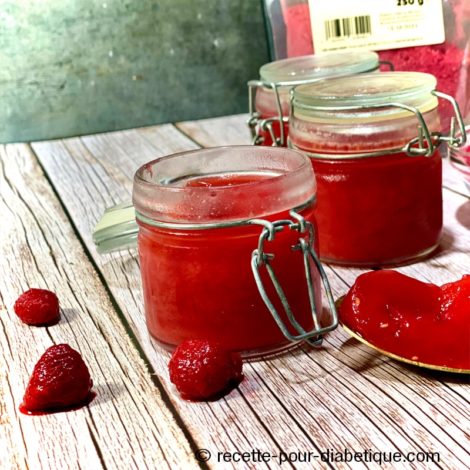 Gelée de Framboises sans sucre (express)