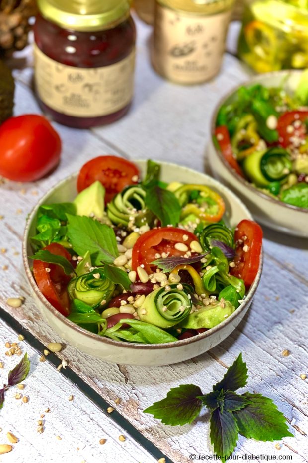Salade de Crudités Antipasti et Légumineuses