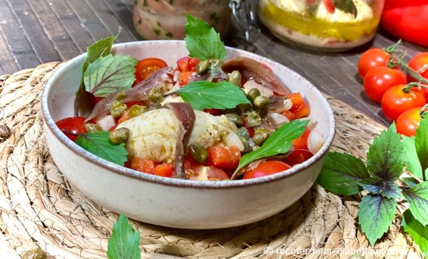 mozzarella marinée