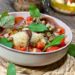 Tomate à la Mozzarella Marinée avec Câpres et Anchois