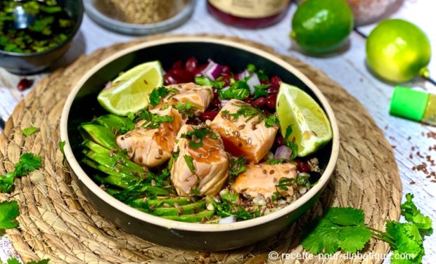 hot Poke Bowl Saumon mi-cuit