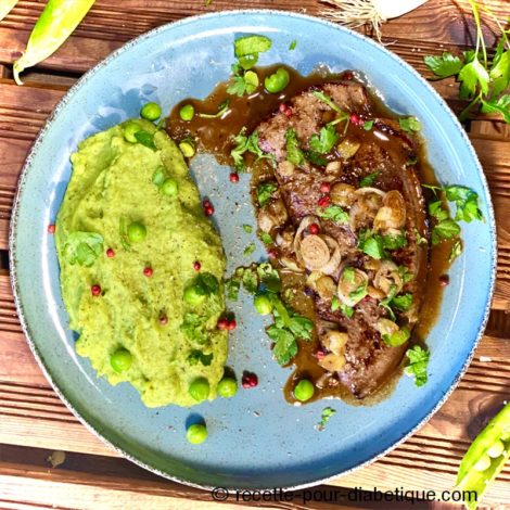 Foie de Veau et sa purée verte