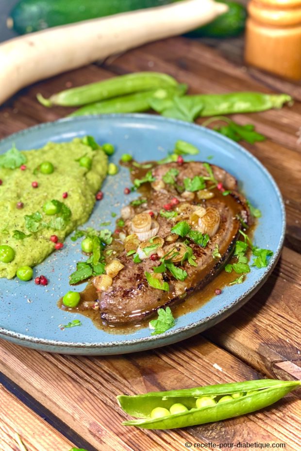Foie de Veau et sa purée verte