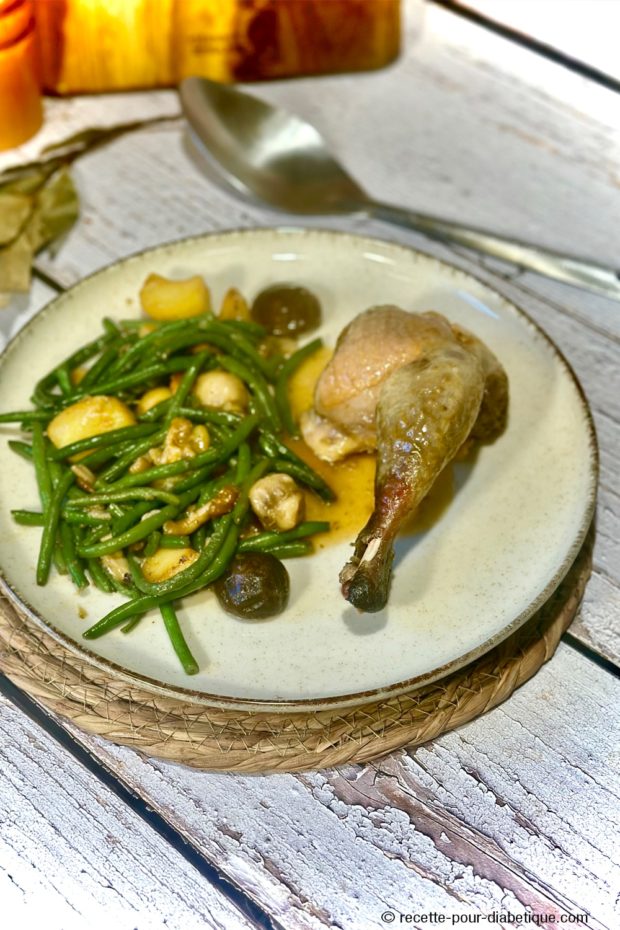 pintade farcie cepes