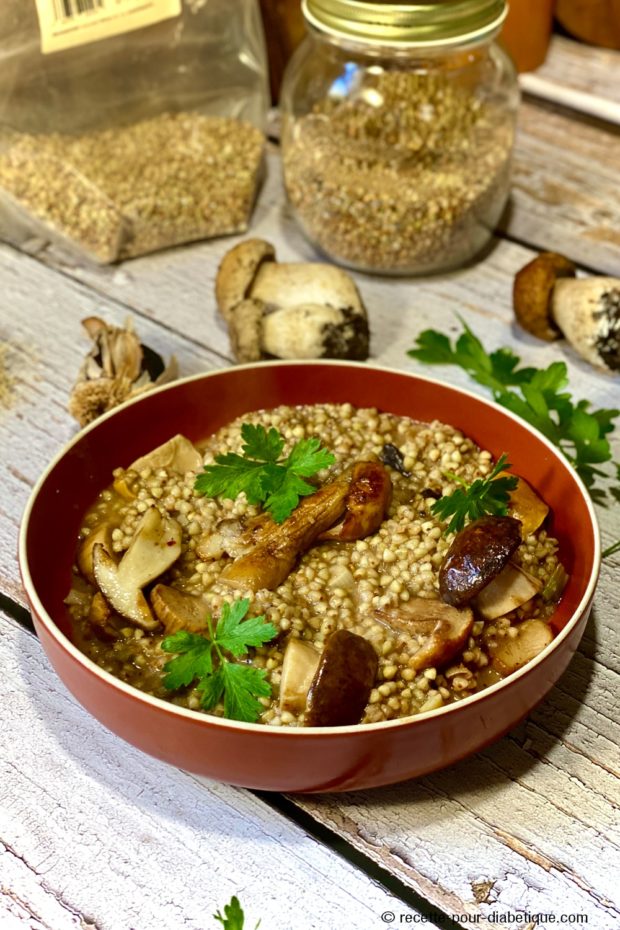 Risotto de Sarrasin au Cèpes