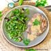 Boeuf sauce Crème de Roquefort Société et  légumes verts