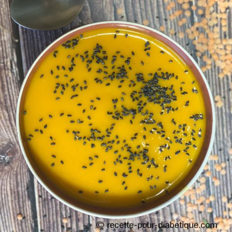 Velouté de Courge aux Lentilles