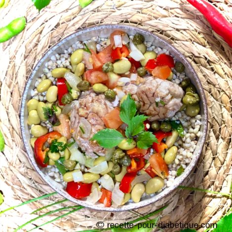 Bowl à la Cervelle d'agneau (salade ig bas)