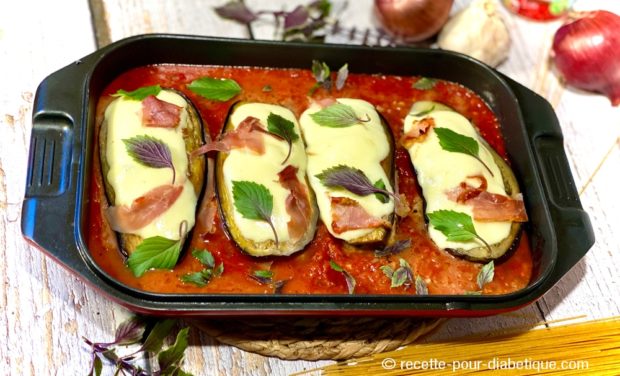 Veau parmigiana aux aubergines et jambon cru