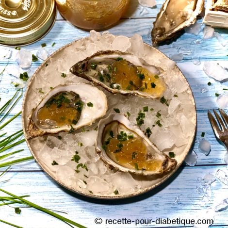 Huitres à la gelée de vinaigre de cidre