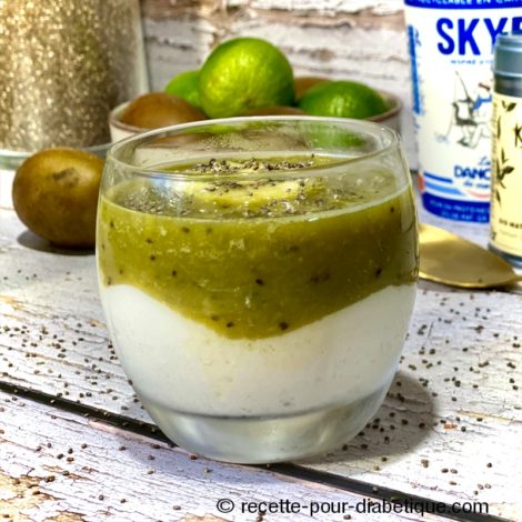 Mousse au Skyr et Kiwi