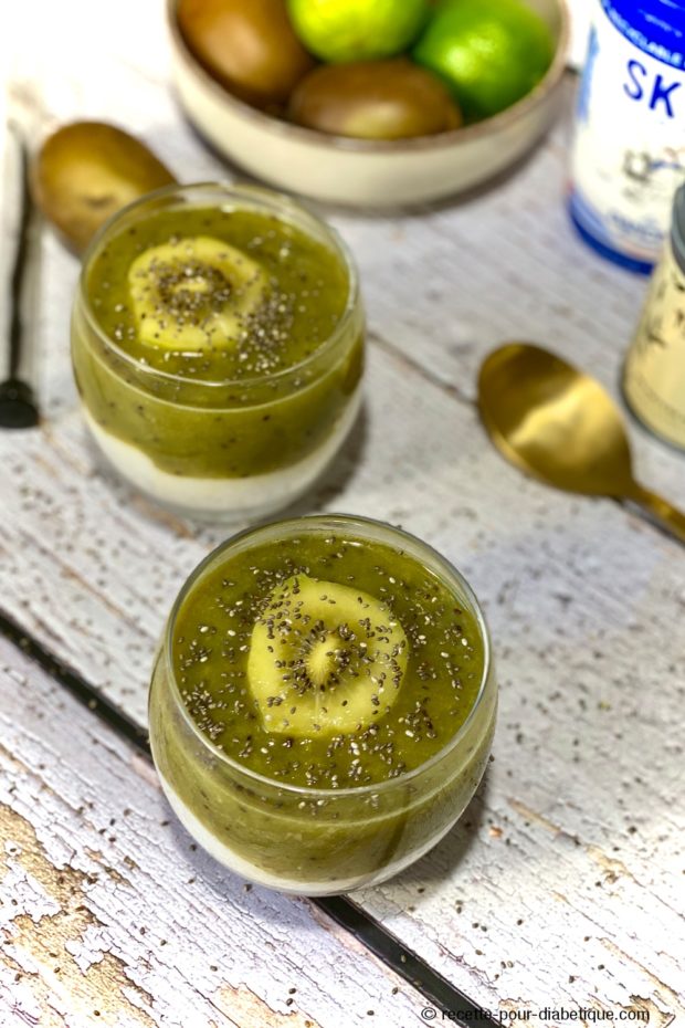 Mousse au Skyr et Kiwi