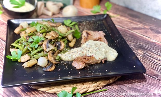 faux filet de Boeuf sauce Saint Agur