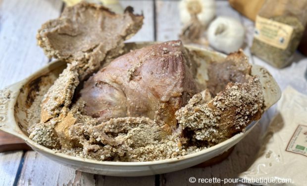 Gigot en croûte de sel