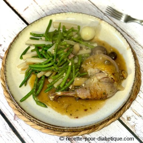 Pintade Rôtie aux champignons