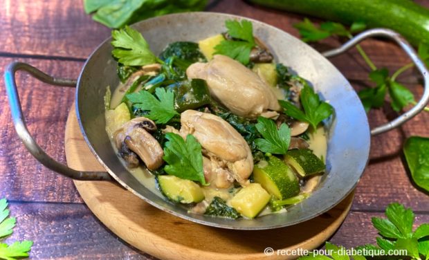Poulet aux Épinards