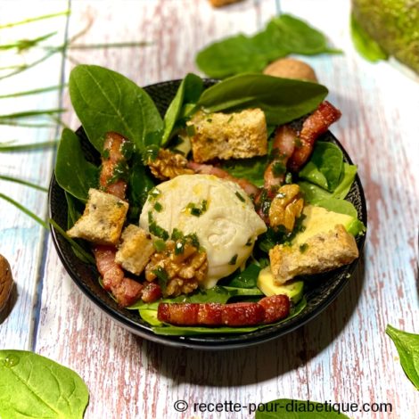 Salade au chèvre chaud Epinards