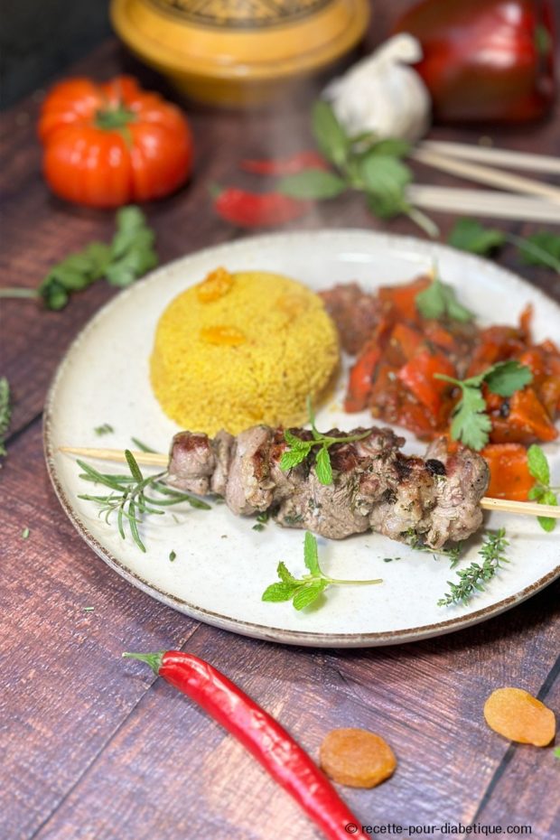 brochettes d'agneau orientales