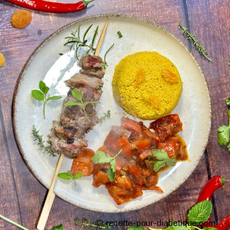 Brochettes d'Agneau à l'Orientale aux herbes aromatiques