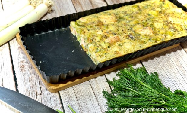 Quiche igbas Saumon et Poireaux