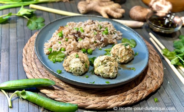 Boulettes Thaï de Poulet Vapeur