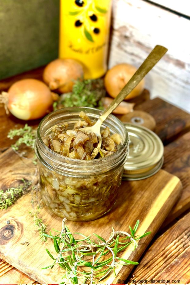 Confit d'oignons sans sucre