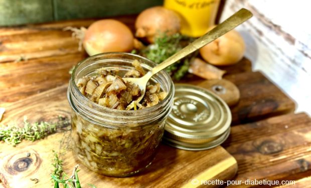 oignons caramélisés sans sucre keto