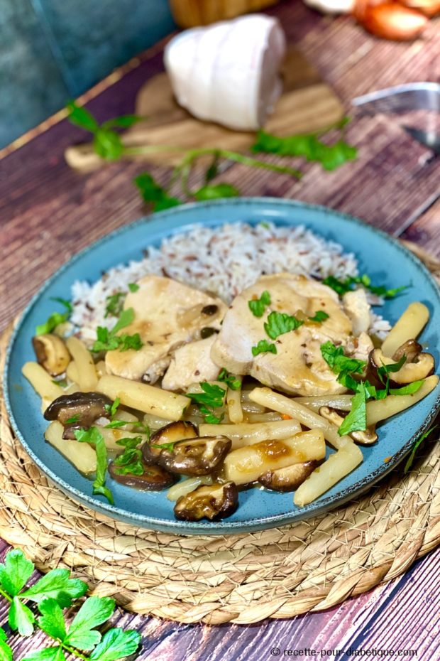 Rôti de Dinde sauce aux Shitaké