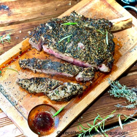 Côte de Boeuf Poivre au four