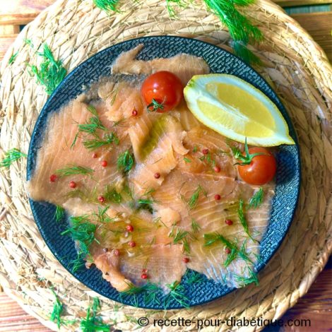 Saumon mariné à l'Aneth