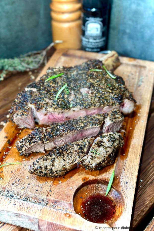 Côte de Boeuf Poivre au four
