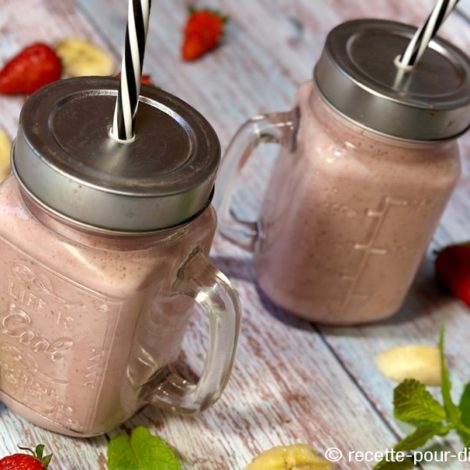 Smoothie Fraises Banane