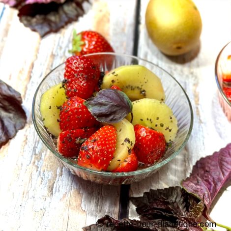 Salade de Fraises Kiwi au Shiso