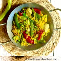 Paella végétarienne au Riz Basmati