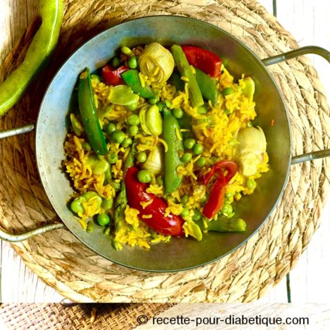 Paella végétarienne au Riz Basmati