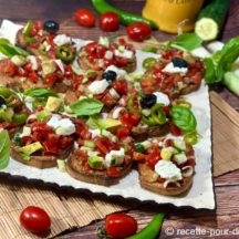Bruschetta IG Bas au pain complet céréales et graines