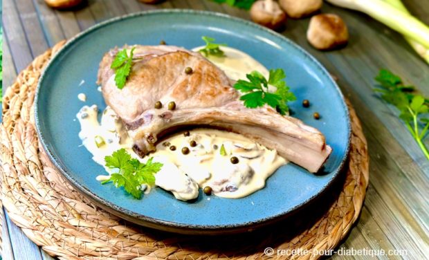 Côte de Veau sauce Saint Moret et Shiitakés
