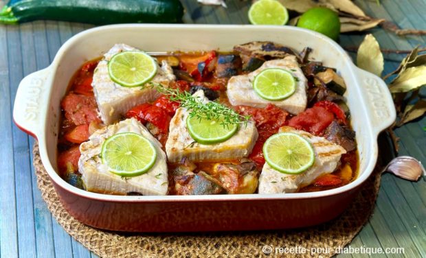 Espadon et ratatouille au four