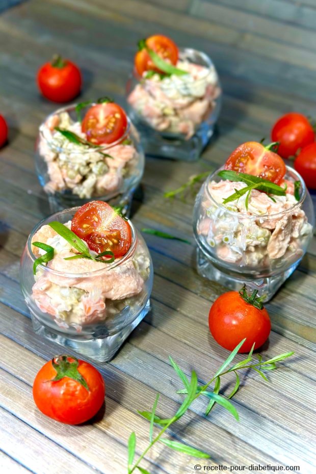 Saumon à la Macédoine