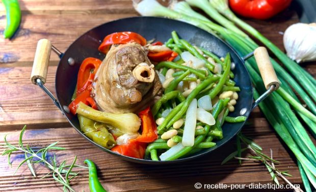 Souris d'agneau aux poivrons
